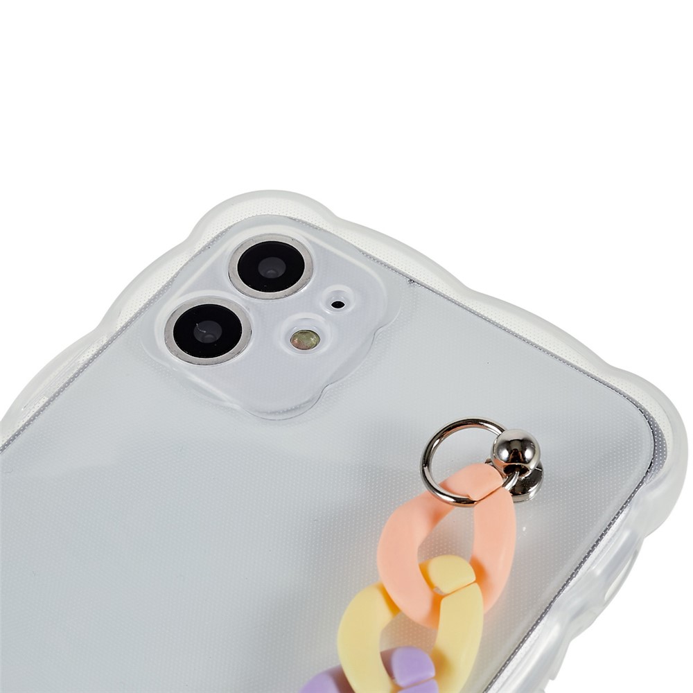 Anti-Scratch TPU Case for iPhone 11 6.1 inch Precise Cutout Protective Phone Shell Shockproof Phone Cover with Strap - Colorful Strap-5