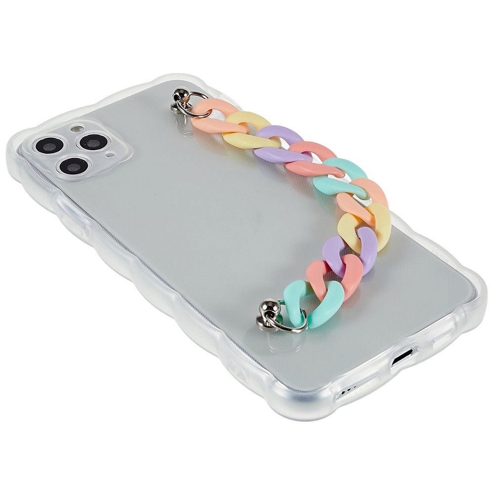 Anti-Drop Protective Case for iPhone 11 Pro Max 6.5 inch Precise Cutout TPU Phone Shell Scratch Resistant Phone Cover with Strap - Colorful Strap-4