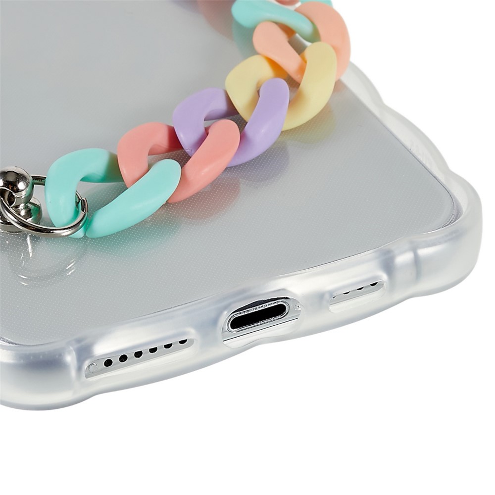 Anti-Drop Protective Case for iPhone 11 Pro Max 6.5 inch Precise Cutout TPU Phone Shell Scratch Resistant Phone Cover with Strap - Colorful Strap-5