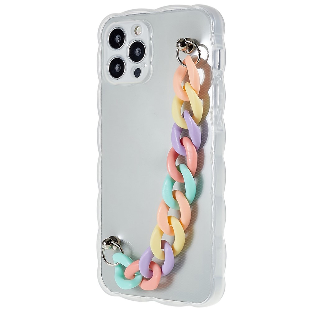 Strap Design TPU Case for iPhone 12 Pro Max 6.7 inch Anti-drop Precise Cutout Protective Shell Shockproof Phone Cover - Colorful Strap-2