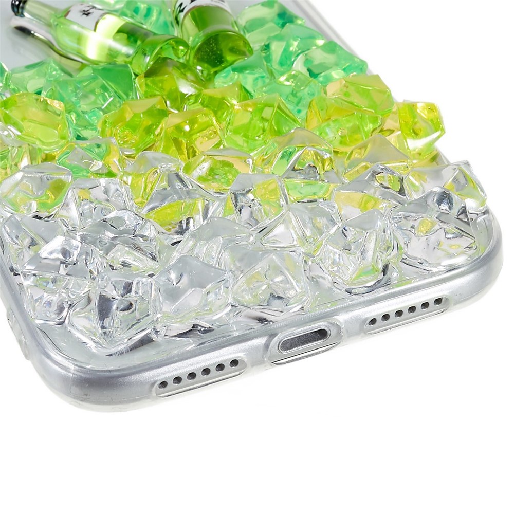 Stylish Precise Cutout Case for iPhone 11 Pro Max 6.5 inch Wine Bottle Design Epoxy Soft TPU Phone Protector Shell - Green-5