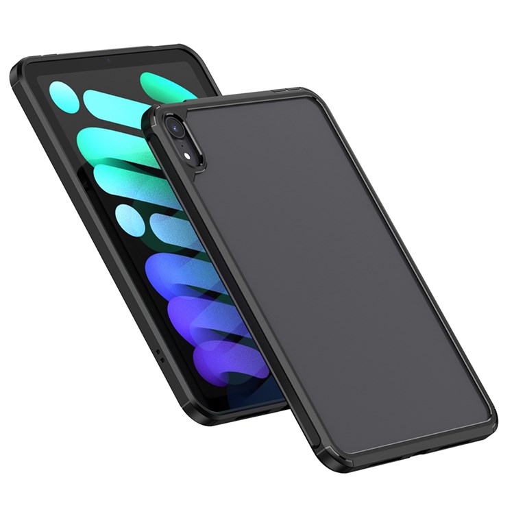 For iPad mini (2021)/(2019) 7.9 inch TPU + PC Hybrid Tablet Case Translucent Back Design Drop-Protection Cover - Black-2