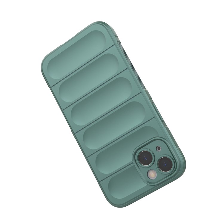 Para Iphone 13 6.1 Pulgadas a Prueba de Baches Resistentes Shell Soft TPU TPU Theto Protector Case - Verde-4