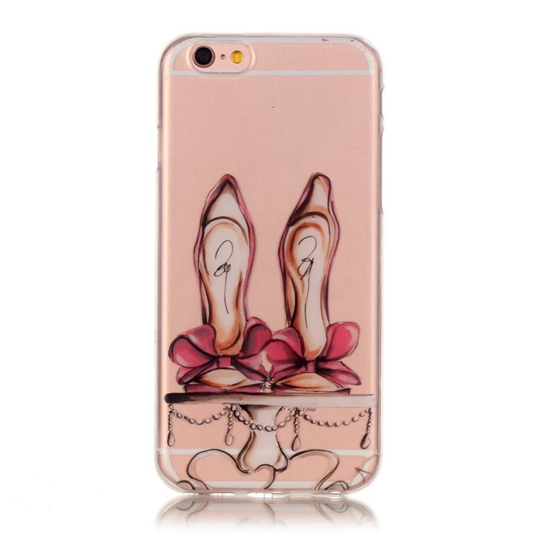 

Clear Patterned IMD TPU Phone Case for iPhone 6s / 6 - A Pair of High-heeled Shoes