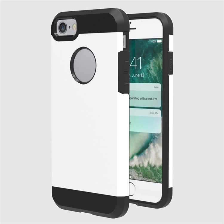

Plastic + TPU Hybrid Cover Slim Guard for iPhone 8/7 4.7 Inch - White