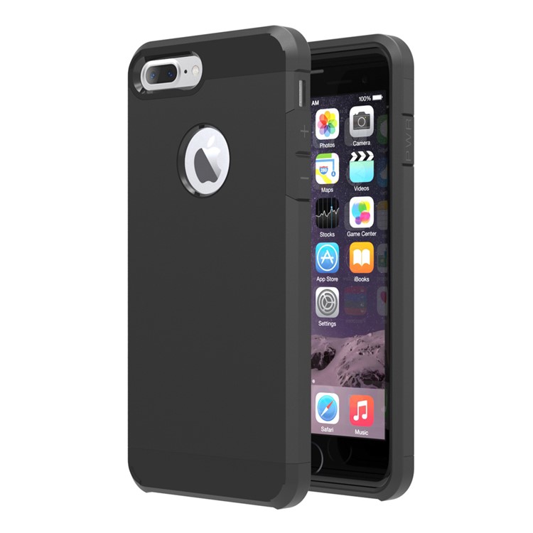 

Slim Guard Hybrid Plastic + TPU Shell for iPhone 8 Plus / 7 Plus 5.5 inch - Black