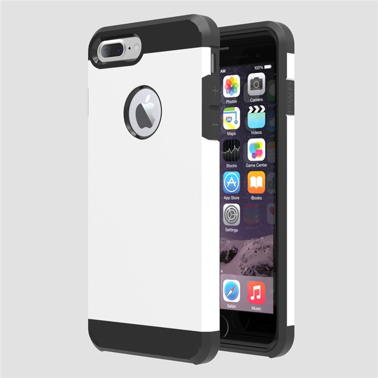 

Slim Guard Plastic + TPU Hybrid Case for iPhone 8 Plus / 7 Plus 5.5 inch - White