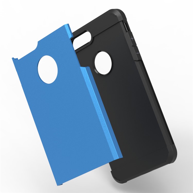Hybrid Plastic + TPU Case Protector for iPhone 7 Plus 5.5 Inch - Baby Blue-2