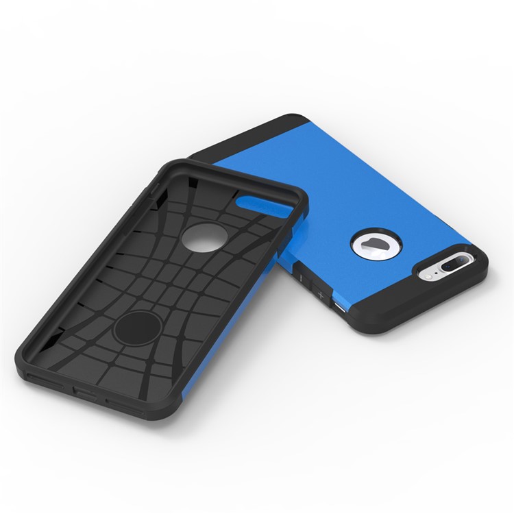 Hybrid Plastic + TPU Case Protector for iPhone 7 Plus 5.5 Inch - Baby Blue-4