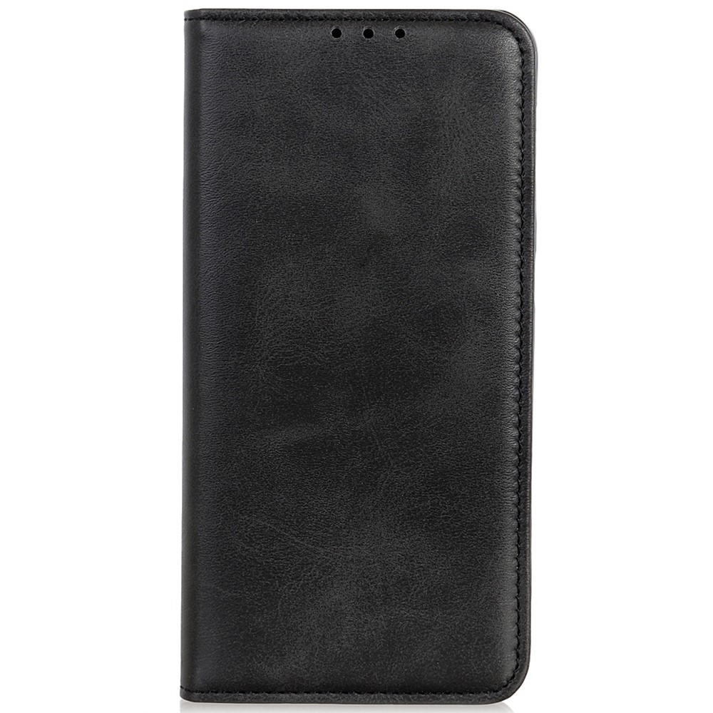 Split Leather+TPU Case for iPhone 14 Max 6.7 inch, Wallet Style Stand Strong Magnetic Suction Protector Cover - Black-6