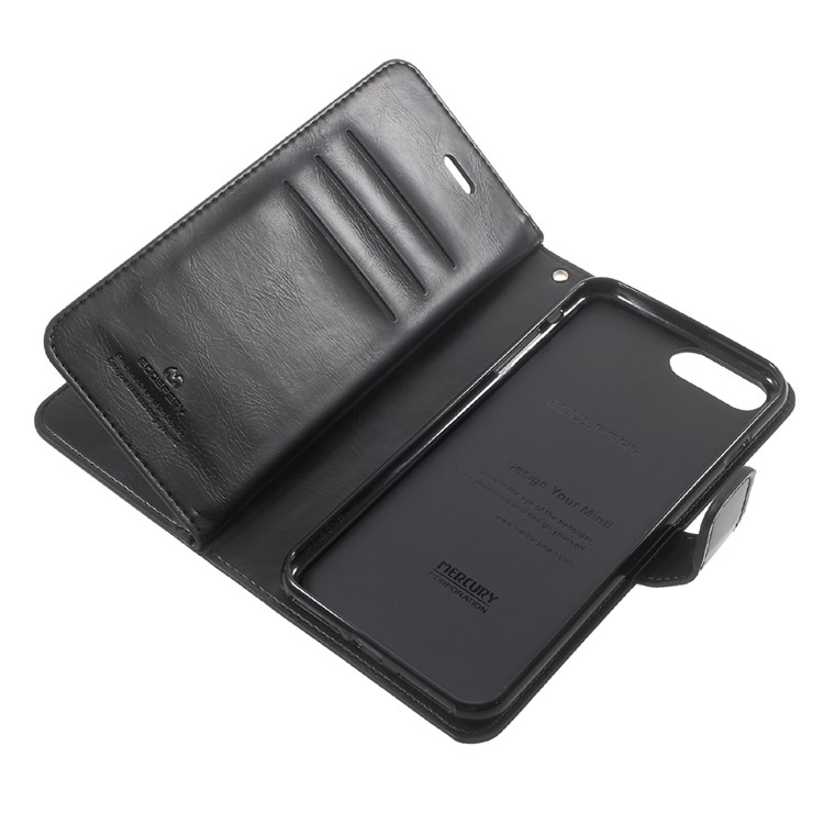 MERCURY GOOSPERY Bolsa de couro Mansoor Wallet Diary para iPhone 8 Plus / 7 Plus 5.5 inch - negro-11