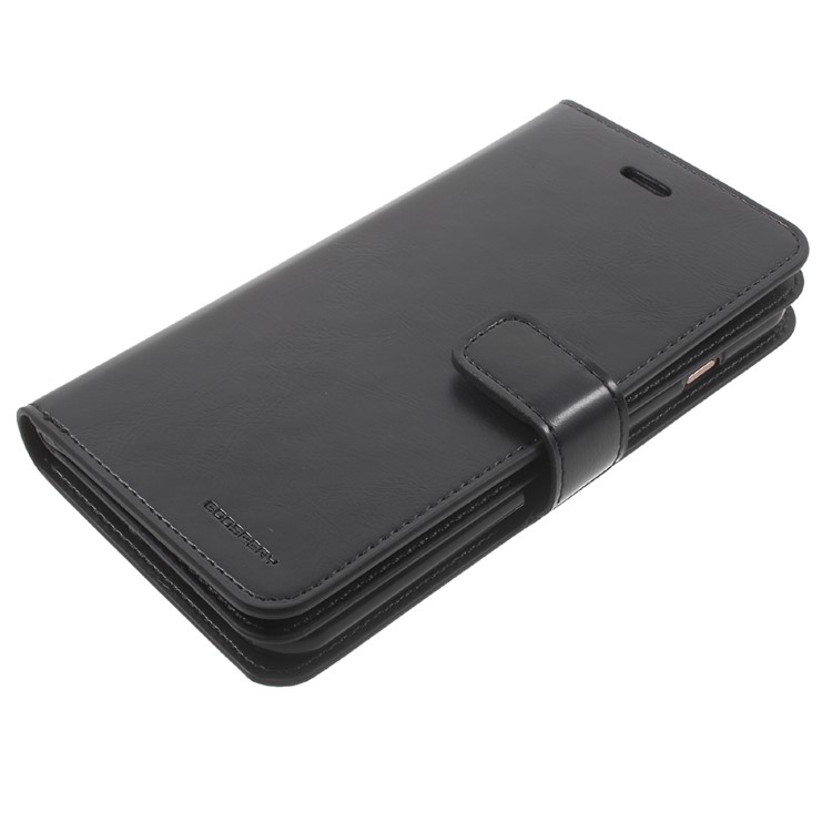 MERCURY GOOSPERY Bolsa de couro Mansoor Wallet Diary para iPhone 8 Plus / 7 Plus 5.5 inch - negro-3