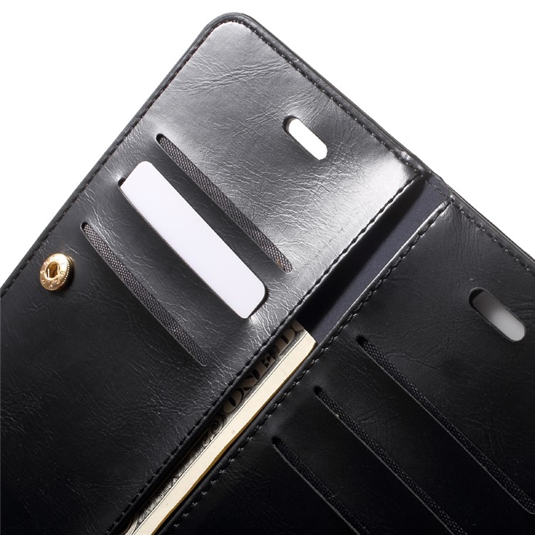 MERCURY GOOSPERY Bolsa de couro Mansoor Wallet Diary para iPhone 8 Plus / 7 Plus 5.5 inch - negro-6