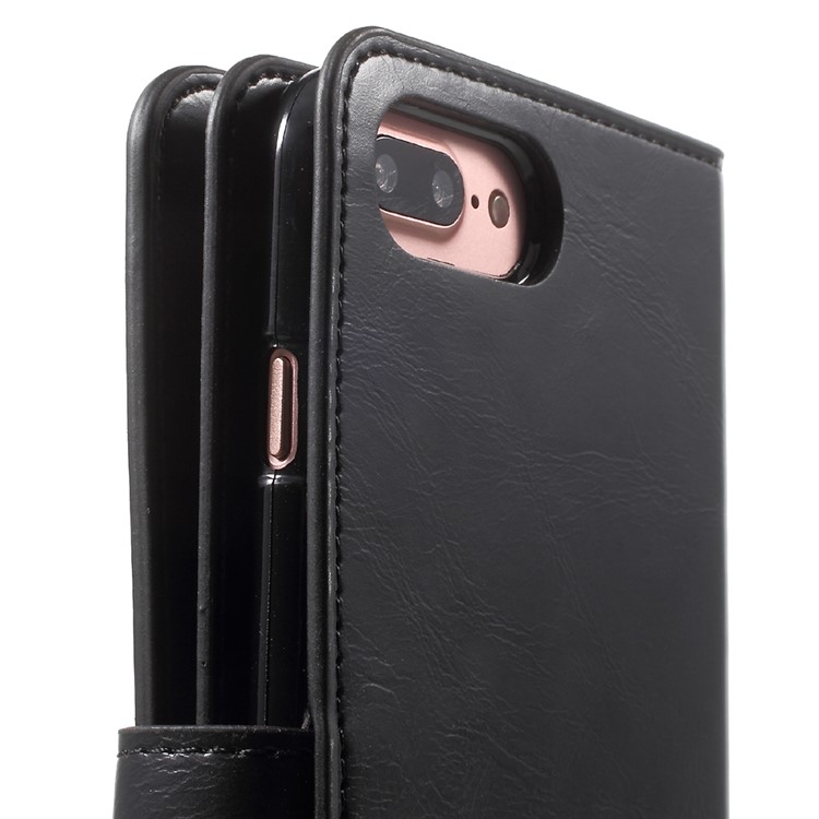 MERCURY GOOSPERY Bolsa de couro Mansoor Wallet Diary para iPhone 8 Plus / 7 Plus 5.5 inch - negro-9