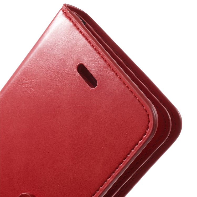 MERCURY GOOSPERY Mansoor Leather Wallet Diary Case for iPhone 8 Plus / 7 Plus 5.5 inch - Red-7