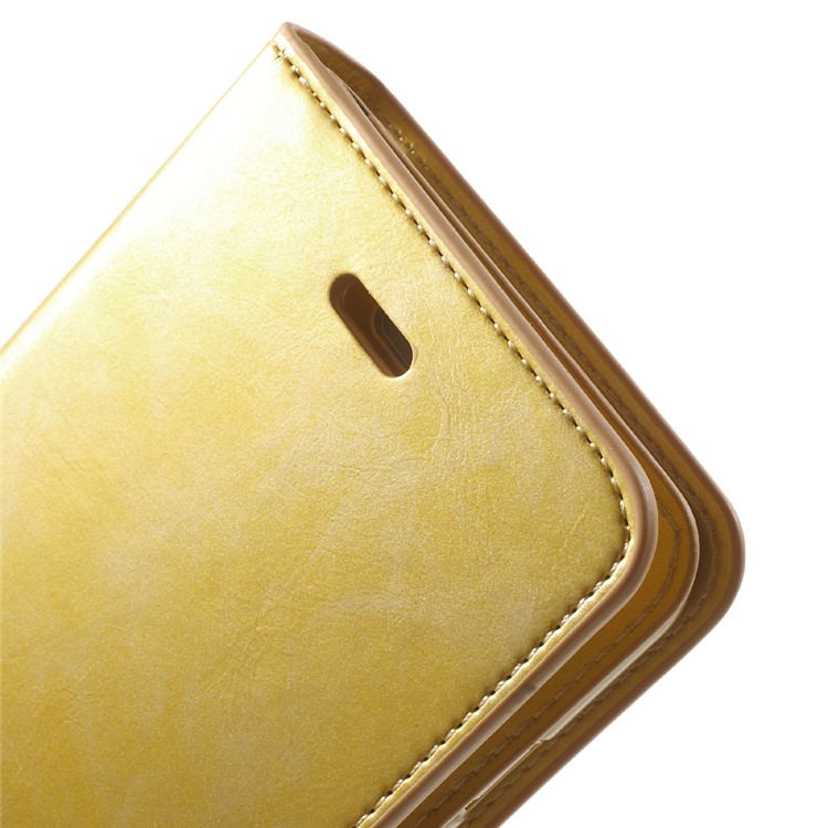 MERCURY GOOSPERY Mansoor Portafoglio Portafoglio in pelle per iPhone 8 Plus / 7 Plus 5,5 pollici - Oro-7