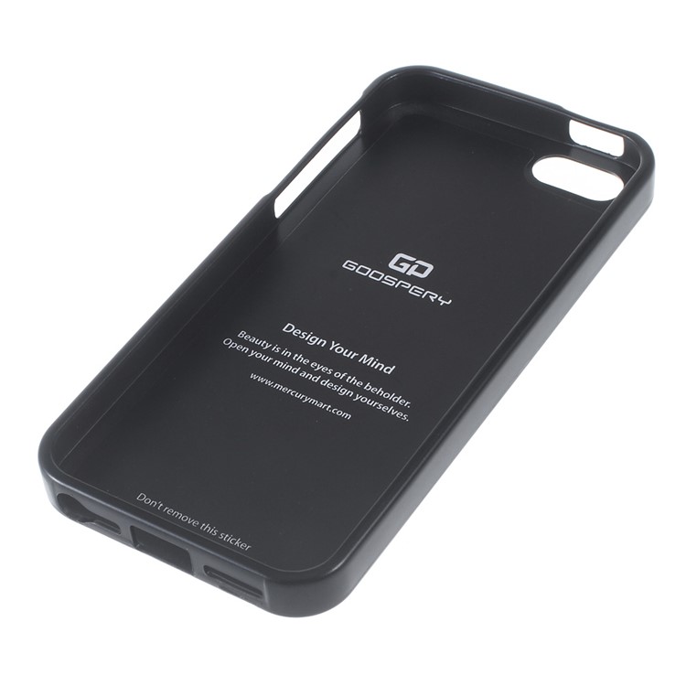 MERCURY GOOSPERY Für Iphone SE 5s 5 Ich JELLY Kickstand Fingerring TPU Fall - Schwarz-5