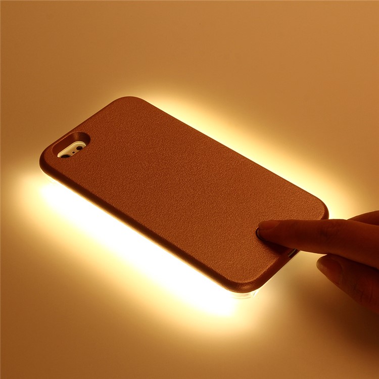 LED Illuminated Light Up Selfie Hard Cover Case for iPhone 6s 6 4.7 - Rose-6
