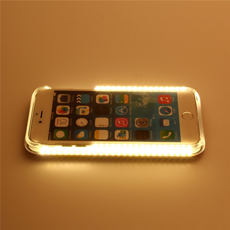 LED Illuminated Light Up Selfie Hard Cover Case for iPhone 6s 6 4.7 - Rose-7