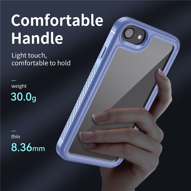 For iPhone SE (2022)/SE (2020)/iPhone 7/8 4.7 inch Anti-fall Phone Protective Case Scratch Resistant Phone Cover - Purple-3