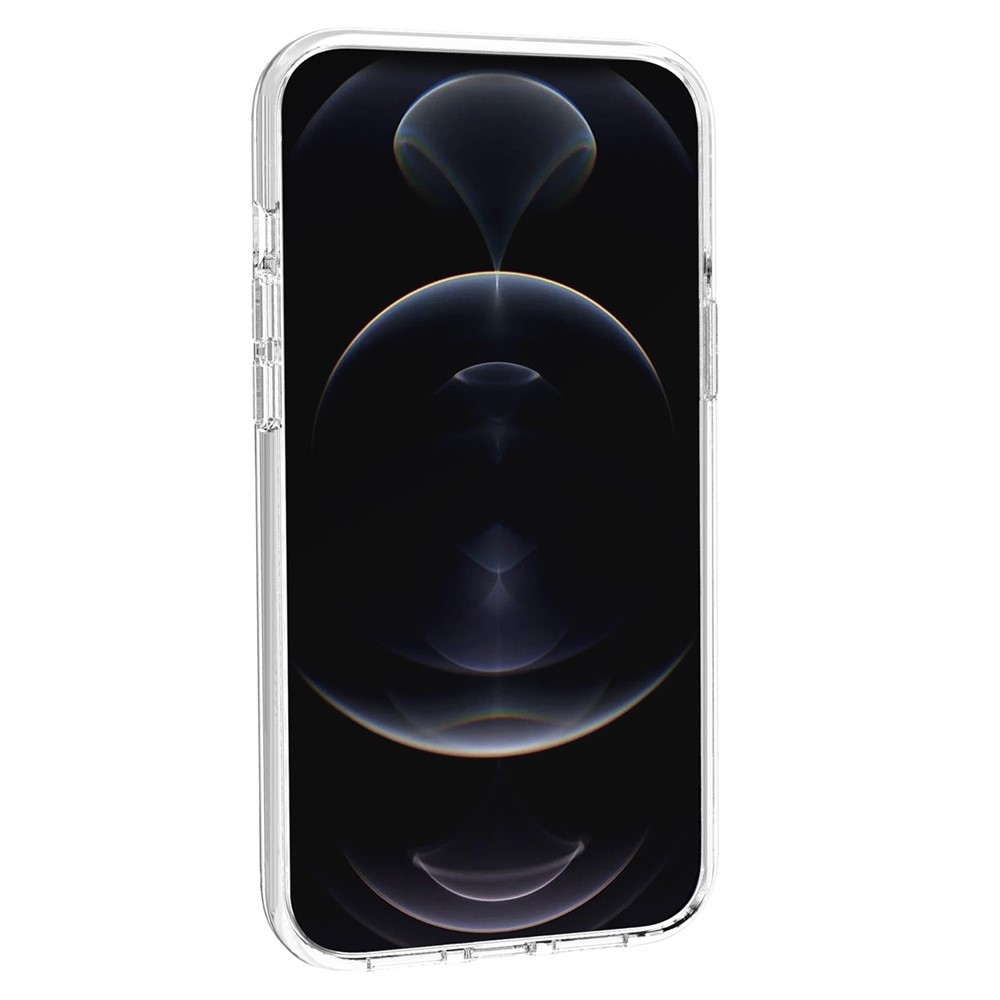 For iPhone 14 Max 6.7 inch Transparent Phone Case Hard PC Flexible TPU Anti-Scratch Defender Protective Cover - Transparent-3
