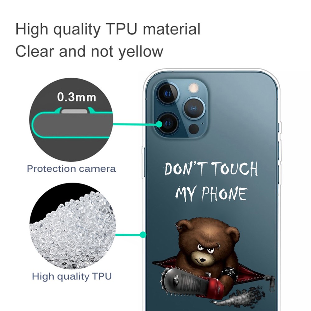 Custodia Telefonica Anti-scratch Per IPhone 14 Pro Max 6,7 Pollici, Stampando Pattern Imd TPU Protector Di Copertina - Non Toccare Il Mio Telefono