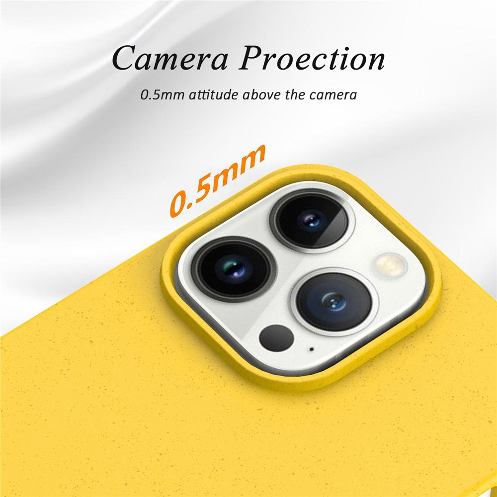 For iPhone 14 Pro Max 6.7 inch Anti-fall Phone Case Starry Sky Series TPU Protective Phone Back Shell - Yellow-3