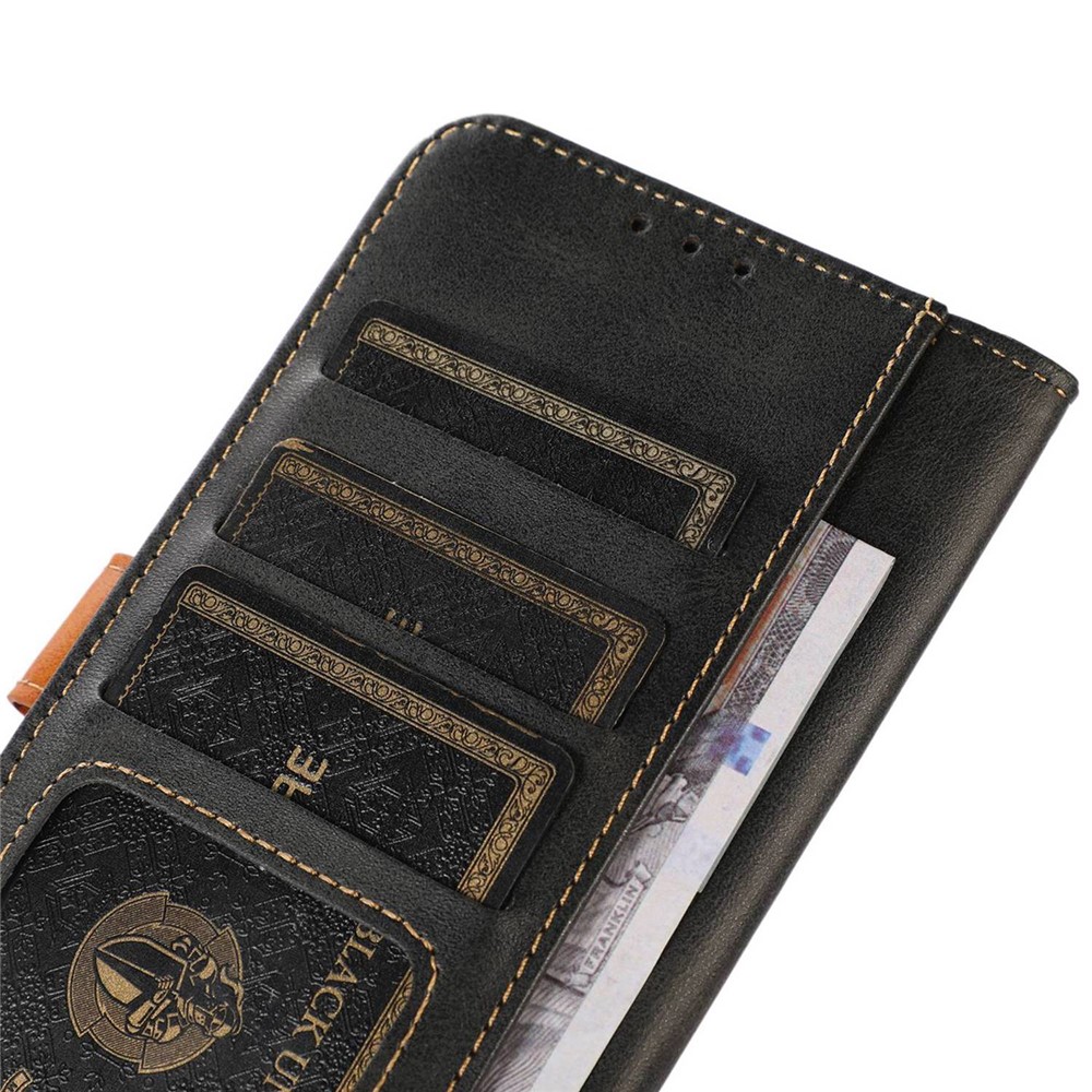 For iPhone 14 Pro Max 6.7 inch PU Leather Flip Folio Case Wallet Style Stand Shockproof TPU Inner Shell Phone Cover - Black-4