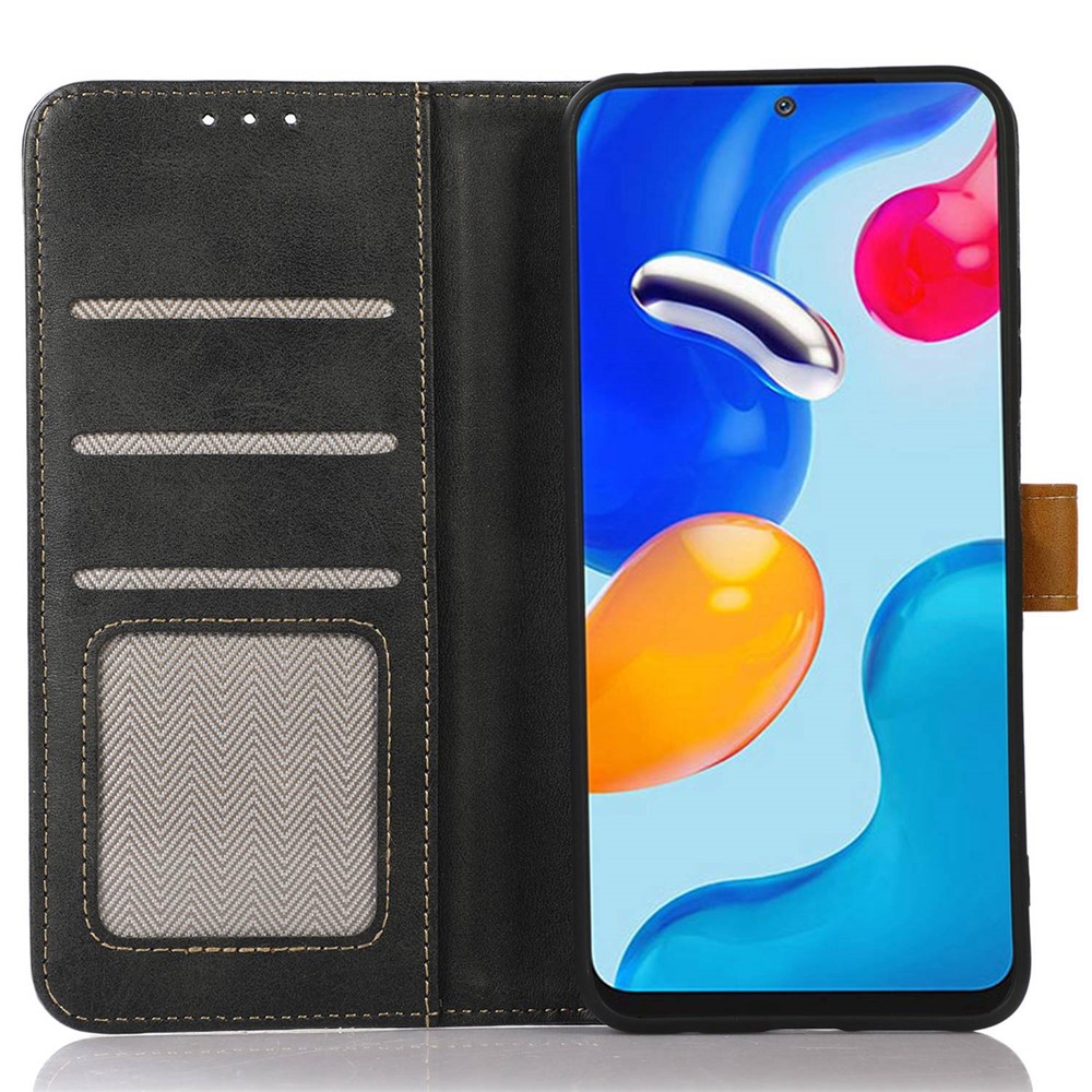 For iPhone 14 Pro 6.1 inch Wallet Case PU Leather Stand Magnetic Protective Folio Flip Cover - Black-2