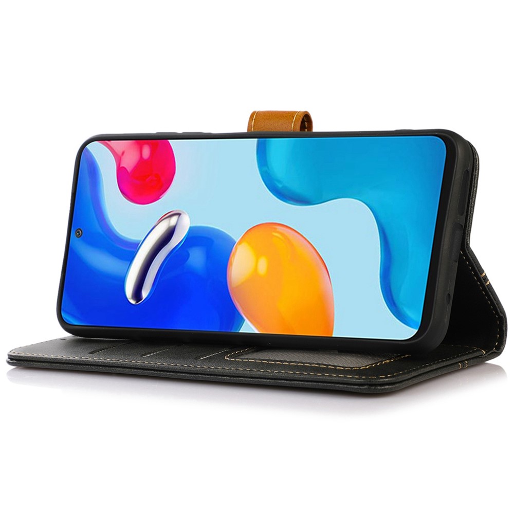 For iPhone 14 Pro 6.1 inch Wallet Case PU Leather Stand Magnetic Protective Folio Flip Cover - Black-3