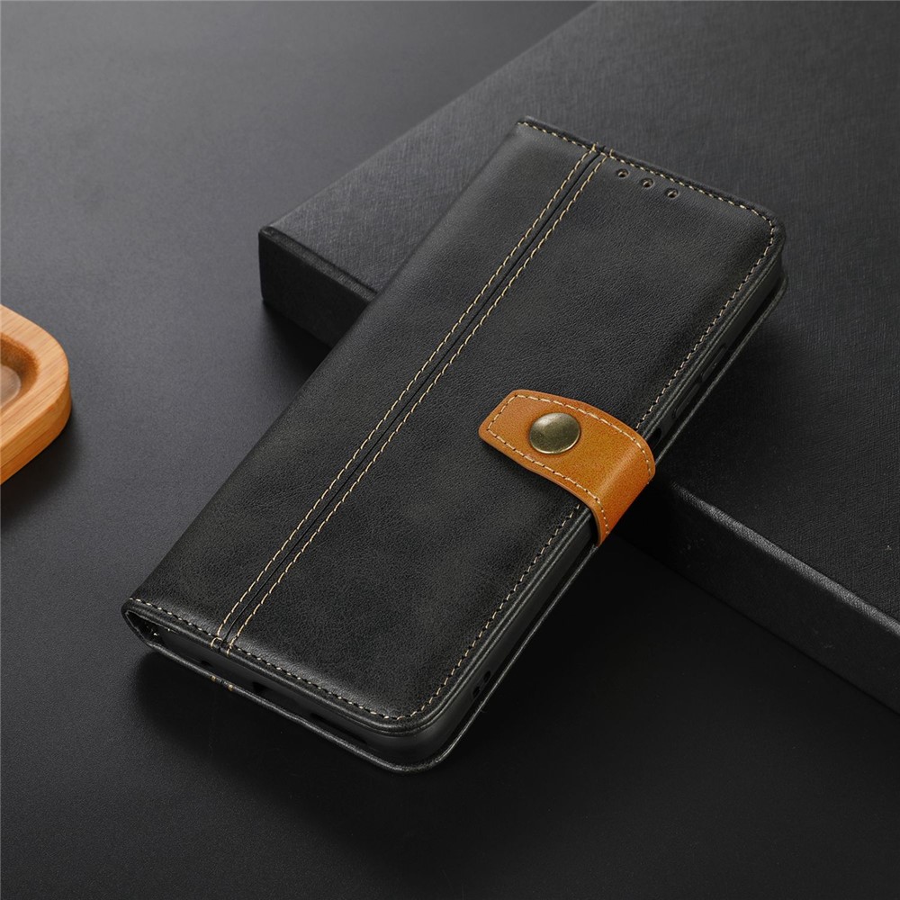 For iPhone 14 Pro 6.1 inch Wallet Case PU Leather Stand Magnetic Protective Folio Flip Cover - Black-5