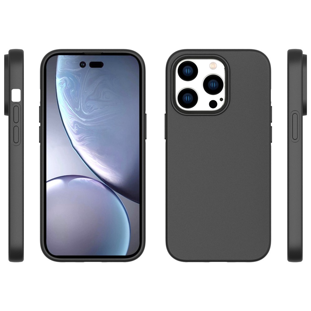 For iPhone 14 Pro 6.1 inch Anti-Scratch Soft TPU Cover Matte Finish Lightweight Phone Cover-7