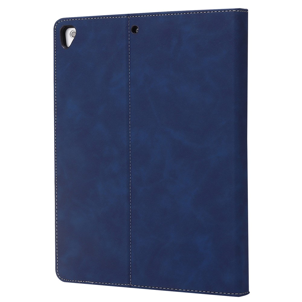 PU Leather Tablet Case for iPad 9.7-inch (2018)/(2017)/iPad Air (2013)/Air 2, Wallet Stand Magnetic Protective Cover with Pen Slot - Dark Blue-4