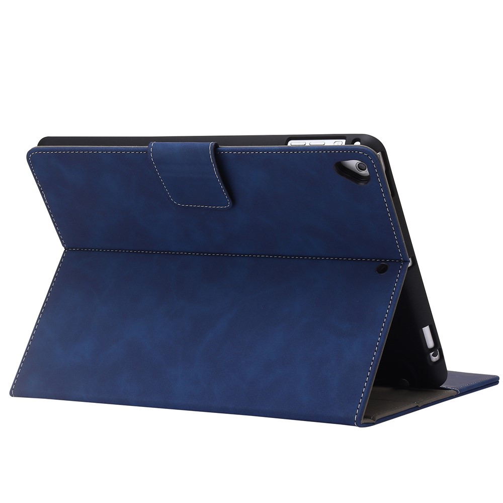 PU Leather Tablet Case for iPad 9.7-inch (2018)/(2017)/iPad Air (2013)/Air 2, Wallet Stand Magnetic Protective Cover with Pen Slot - Dark Blue-6