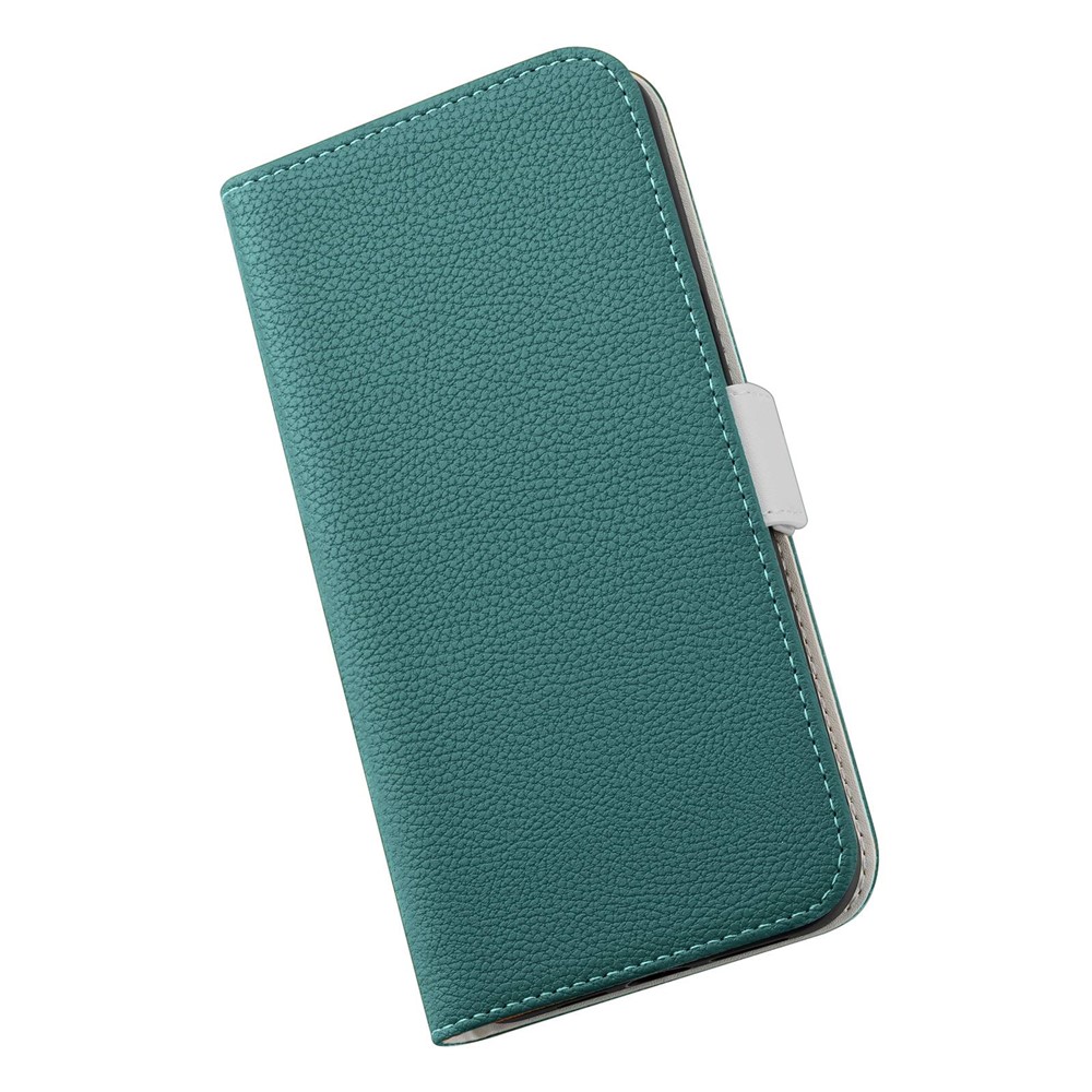 Phone Case for iPhone 14 Max 6.7 inch, Litchi Texture Anti-fingerprint Candy Color Leather Anti-drop Magnetic Stand Shell with Wallet - Green-6