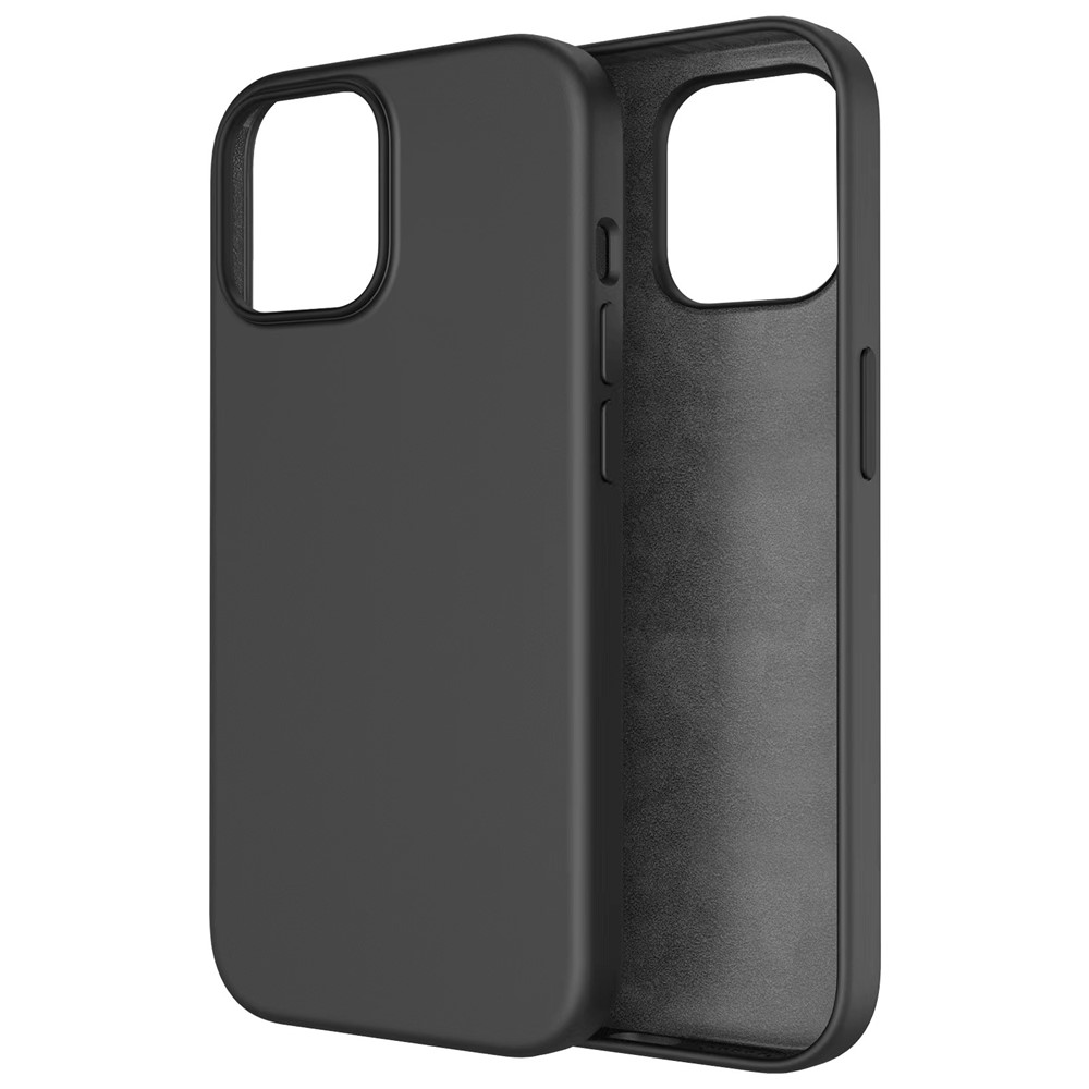 For iPhone 14 Max 6.7 inch Liquid Silicone Hard PC Drop Protection Case Anti-Scratch Microfiber Lining Shockproof Back Cover-6
