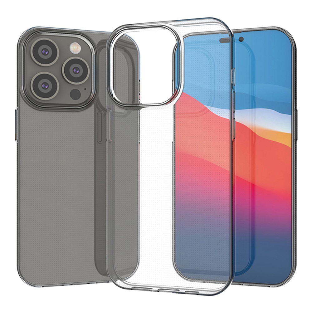 For iPhone 14 Pro 6.1 inch Super Clear TPU Phone Case 1.0mm Ultra-thin Anti-dust Phone Protective Shell-3