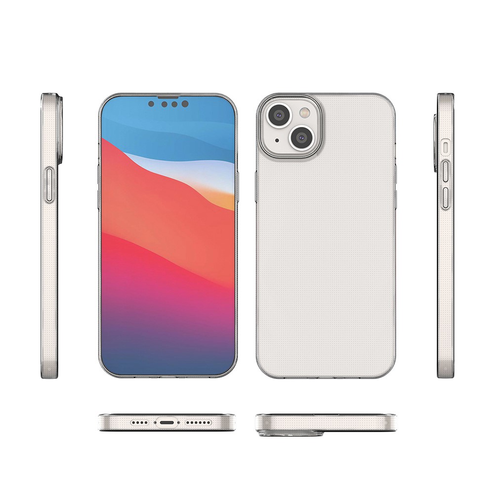 For iPhone 14 Max 6.7 inch Transparent Super Thin 1.0mm Anti-fingerprint Phone Protective Cover Phone Case-6