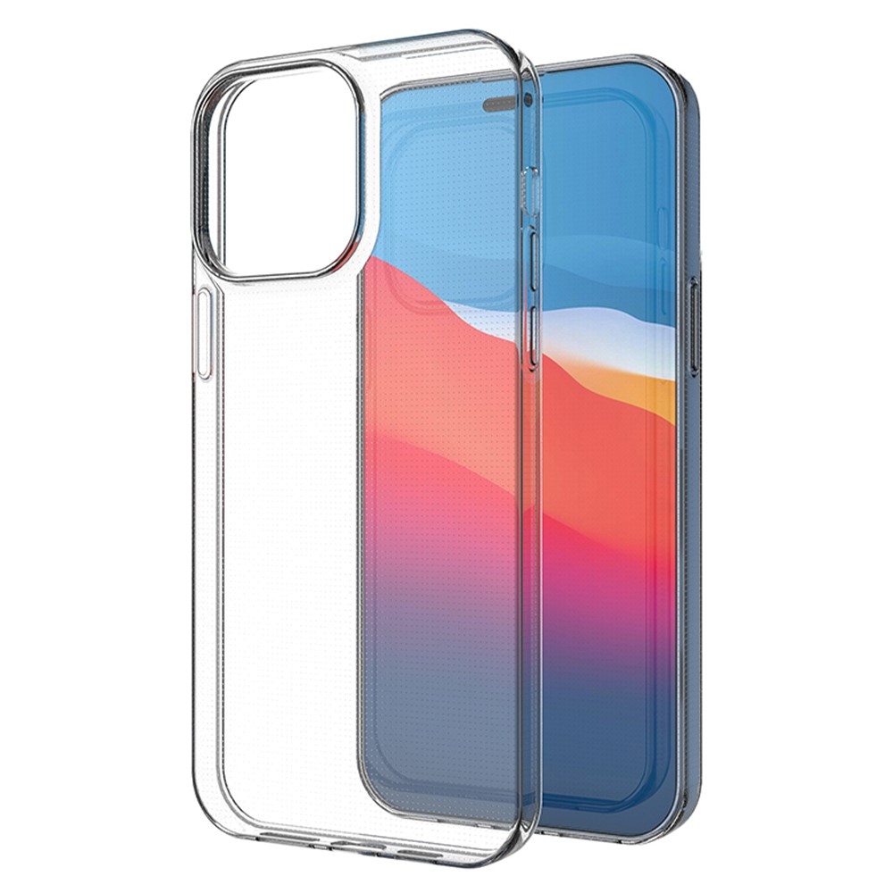 Transparent TPU Case for iPhone 14 Pro Max 6.7 inch, 1.0mm Ultra-thin Drop-proof Phone Protective Cover-1
