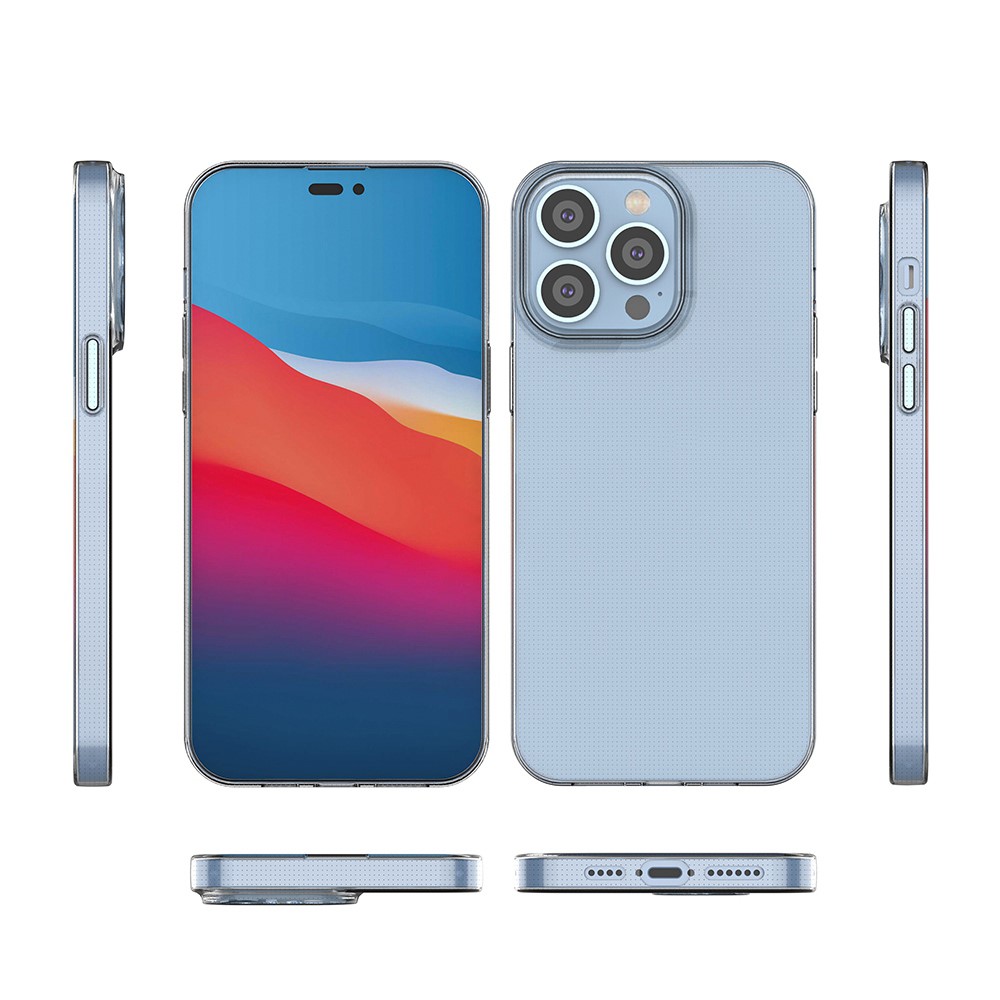 Transparent TPU Case for iPhone 14 Pro Max 6.7 inch, 1.0mm Ultra-thin Drop-proof Phone Protective Cover-6