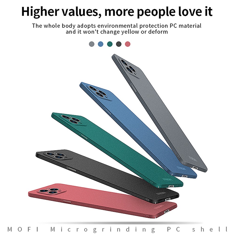 MOFI Shield Matte Series for iPhone 14 Pro 6.1 inch Anti-drop Hard PC Cover Slim Phone Case Protector - Black-10