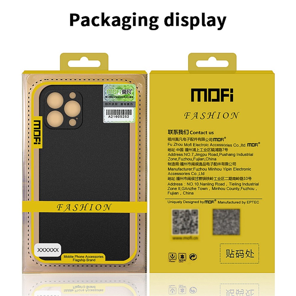 MOFI Shield Matte Series for iPhone 14 Pro 6.1 inch Anti-drop Hard PC Cover Slim Phone Case Protector - Black-11