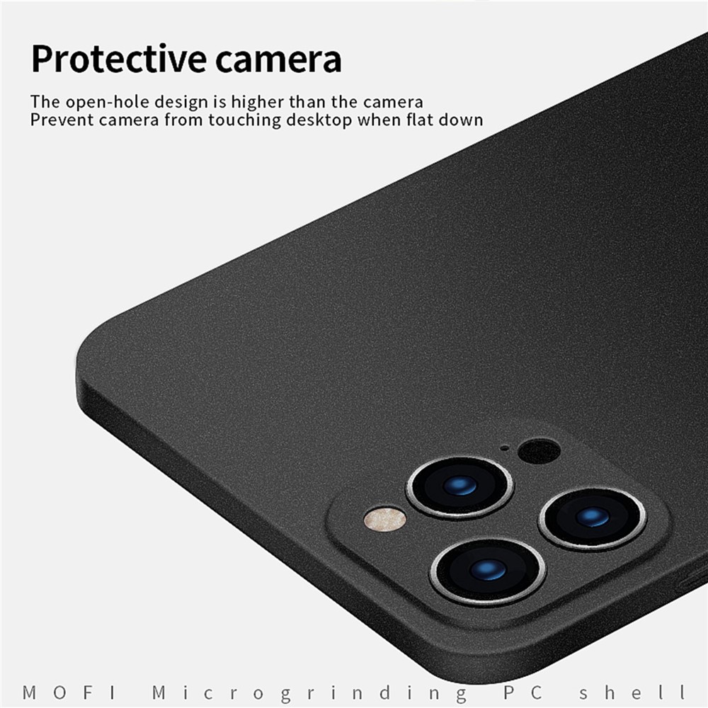 MOFI Shield Matte Series for iPhone 14 Pro 6.1 inch Anti-drop Hard PC Cover Slim Phone Case Protector - Black-5