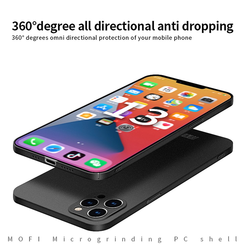 MOFI Shield Matte Series for iPhone 14 Pro 6.1 inch Anti-drop Hard PC Cover Slim Phone Case Protector - Black-7