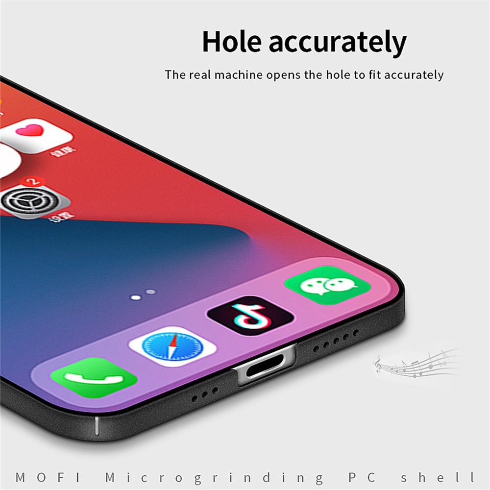 MOFI Shield Matte Series for iPhone 14 Pro 6.1 inch Anti-drop Hard PC Cover Slim Phone Case Protector - Black-8