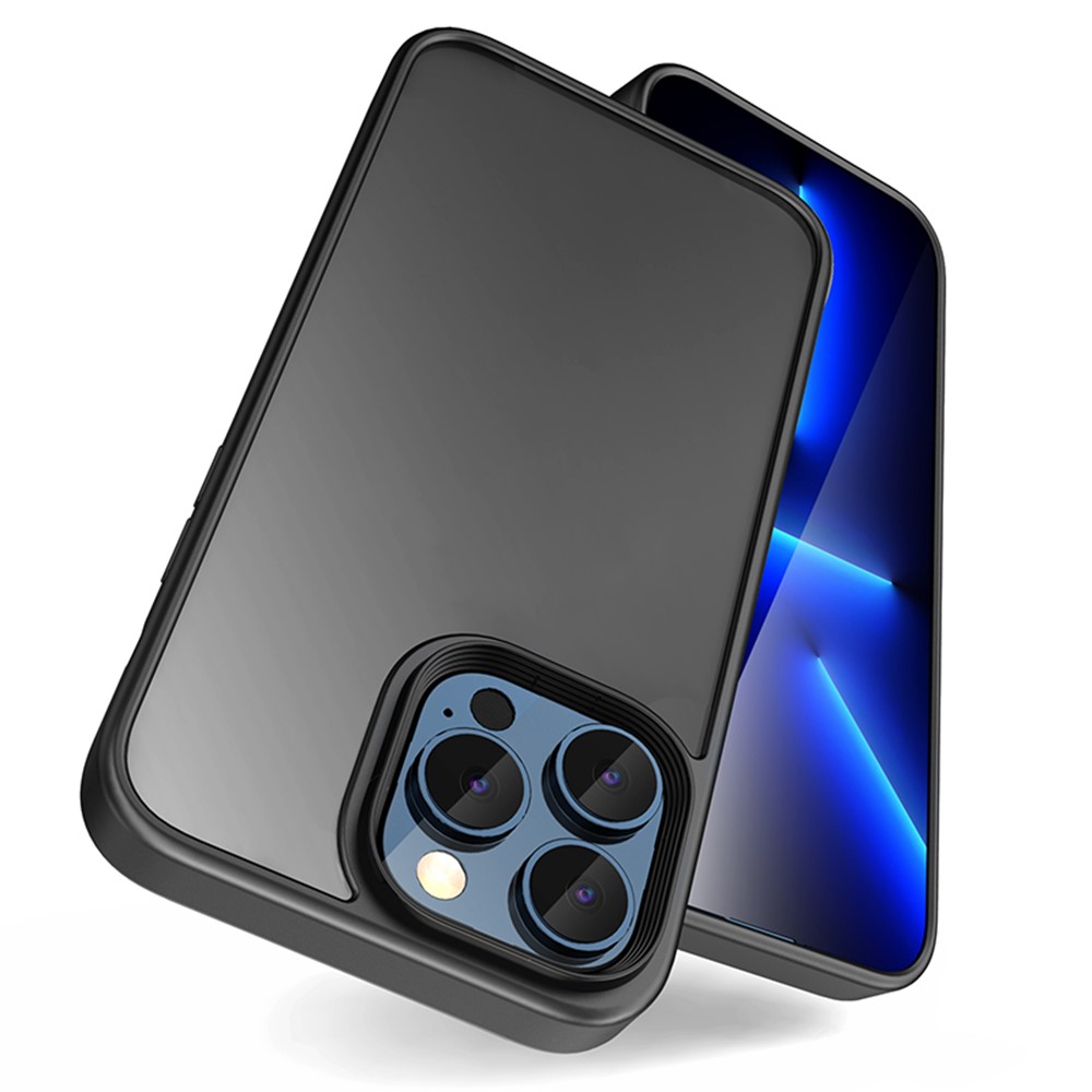 MOCOLO K33 Western Dragon for iPhone 14 Pro 6.1 inch Fall Proof Matte Surface Anti-slip Cell Phone Protective Cover Aluminum Alloy Button Case - Black-2