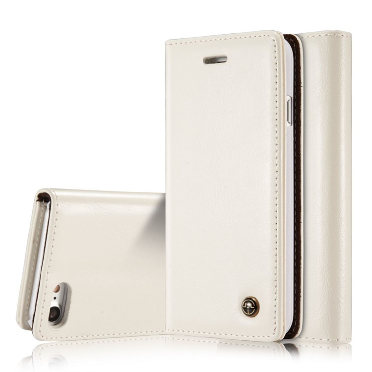 CASEME Oil Wax Leather Cover Wallet for iPhone 8 / 7 4.7 inch with Stand - White, iPhone 8
CASEME Oil Wax Leather Cover Wallet for iPhone 8 / 7 4.7 inch with Stand - White, iPhone 8