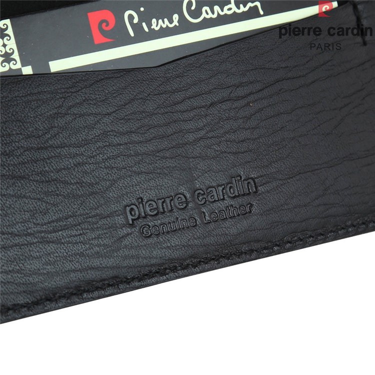 PIERRE CARDIN Billetera De Cuero Genuino Flip Copertura Para Iphone 6s Plus / 6 Plus - Negro-10