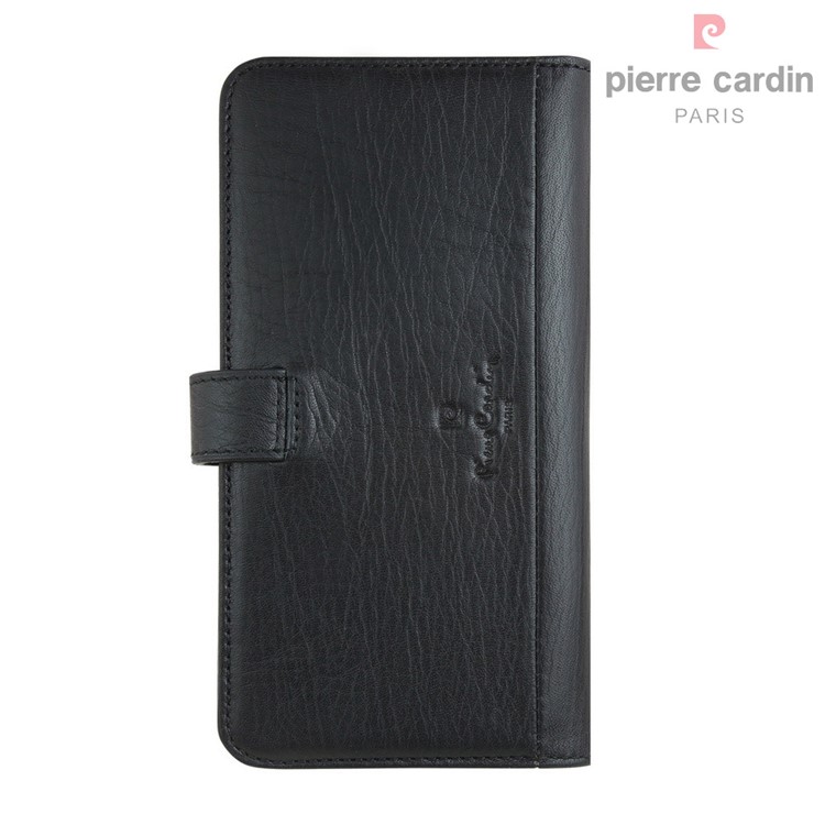 PIERRE CARDIN Billetera De Cuero Genuino Flip Copertura Para Iphone 6s Plus / 6 Plus - Negro-4