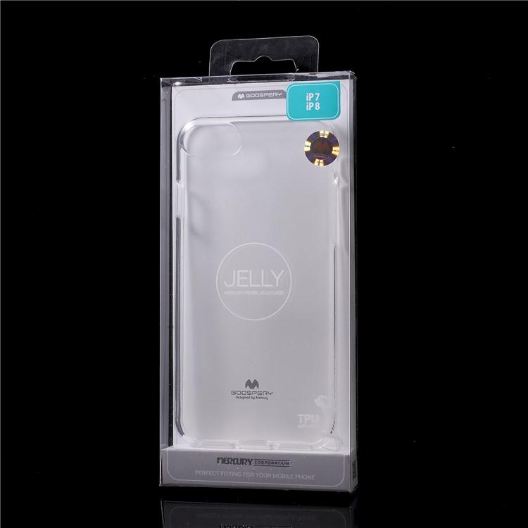 MERCURY GOOSPERY Flash Powder TPU Back Shell for iPhone 8/7 4.7 inch - Transparent-8